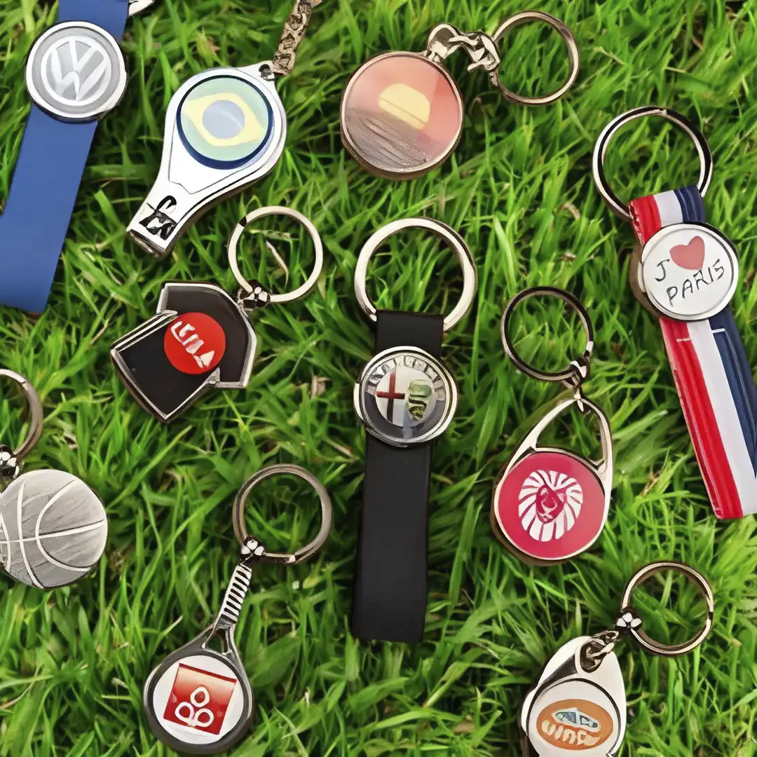 Porte-clés métalliques personnalisés 25mm