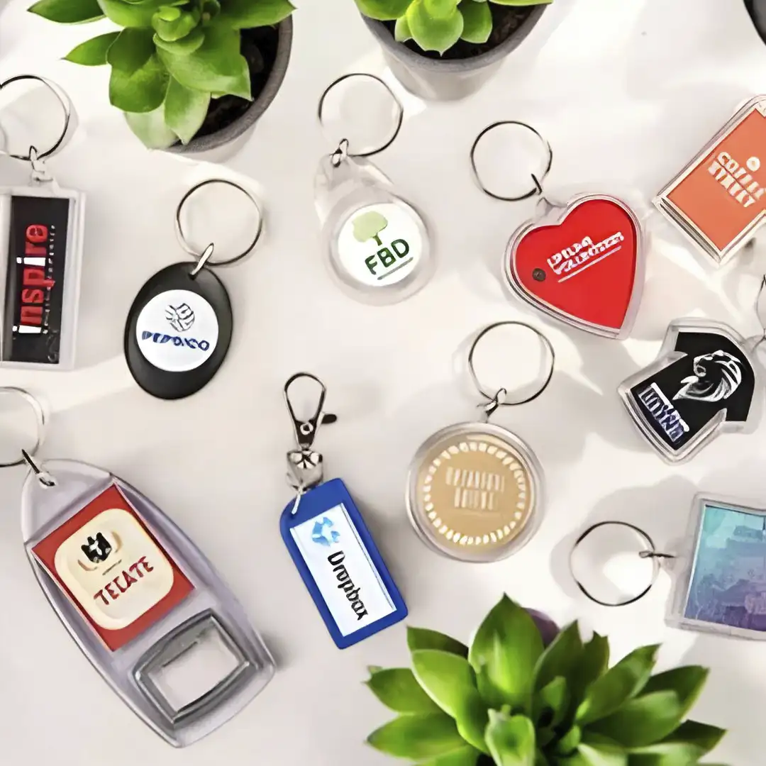 Porte-clés métalliques personnalisés 25mm