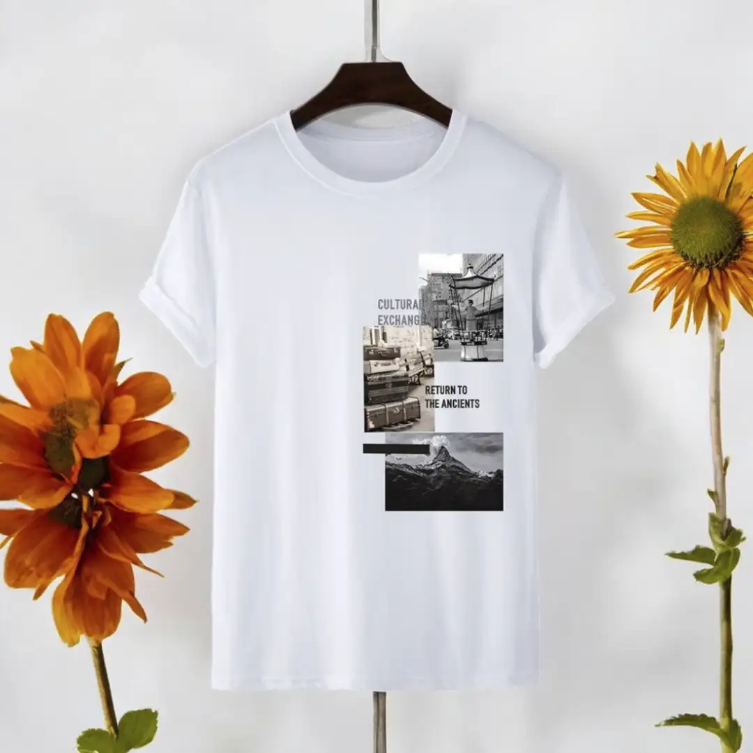 Tee shirt personnalisé à manches courtes pour homme
