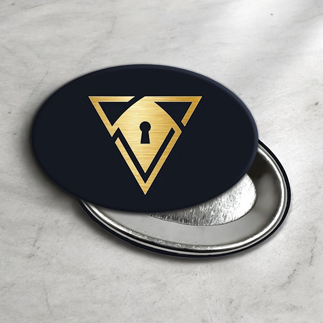 Badges ovales personnalisés 65x45mm