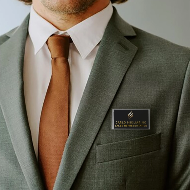 Badge Identifiant Magnétique Personnalisé 69x34mm