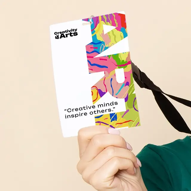 Pochettes porte-badges horizontales